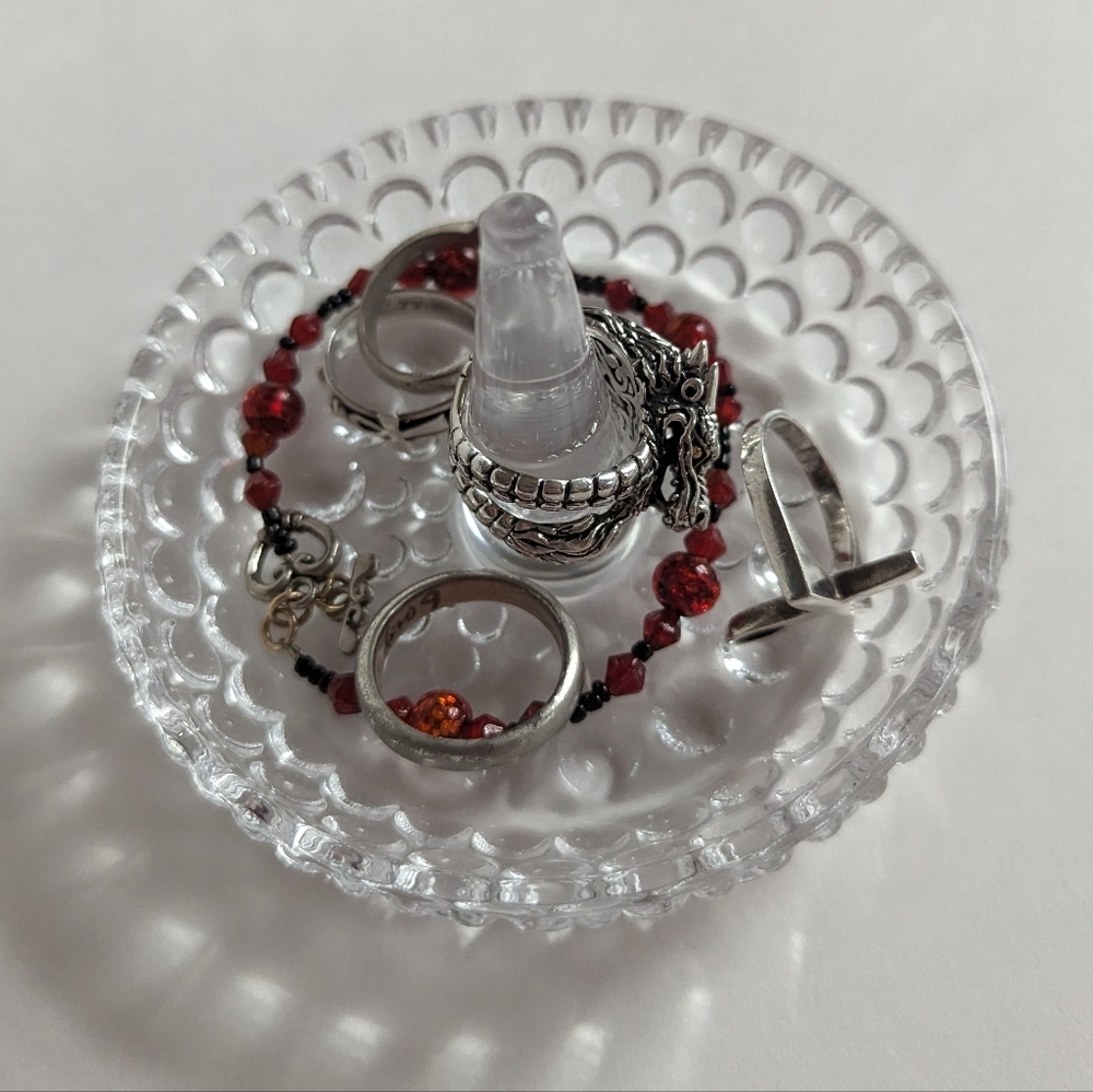 Crystal Ring Holder and Trinket Tray